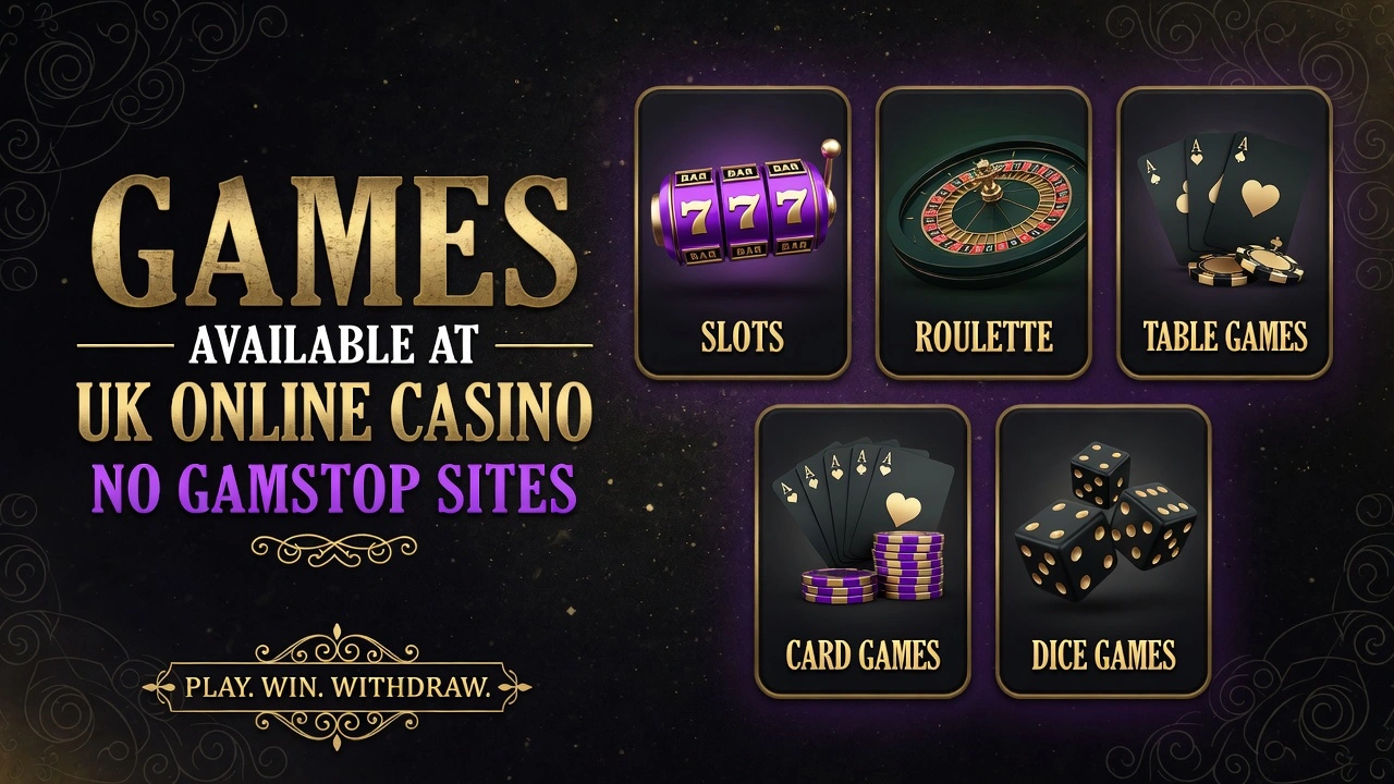 Games Available at UK Online Casino No Gamstop Sites